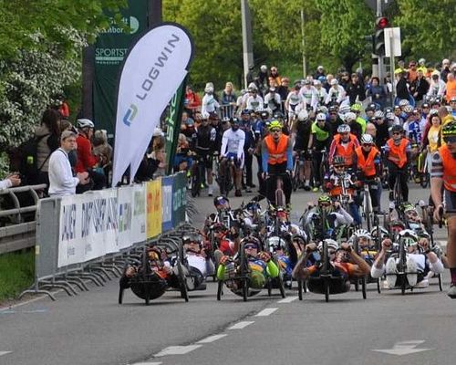  Handbike Rennen beim Radklassiker in Eschborn-Frankfurt am 01.05.2023