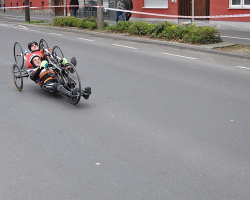 Handbike Rennen in Würzburg, Saisonauftakt mit Podestplatz - 14.04.2019 